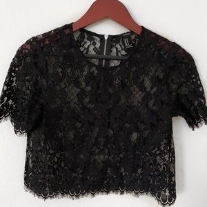 Black Lace Top
